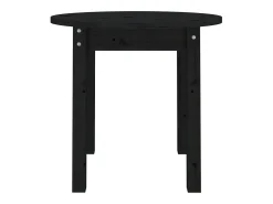 Mesa De Centro*vidaxl Mesa de centro Ø 45x40 cm madeira de pinho maciça Preto