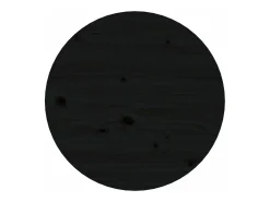 Mesa De Centro*vidaxl Mesa de centro Ø 45x40 cm madeira de pinho maciça Preto