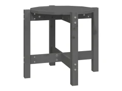 Mesa De Apoio* Mesa de centro Ø 52,5x45 cm madeira de pinho maciça PT593542 Cinzento