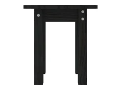 Mesa De Centro*vidaxl Mesa de centro Ø 35x35 cm madeira de pinho maciça Preto