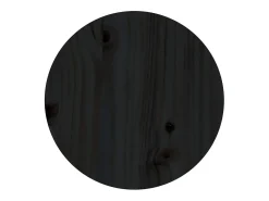 Mesa De Centro*vidaxl Mesa de centro Ø 35x35 cm madeira de pinho maciça Preto