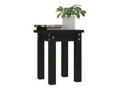 Mesa De Centro*vidaxl Mesa de centro Ø 35x35 cm madeira de pinho maciça Preto