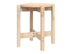 Hot vidaxl Mesa de centro Ø 42,5x45 cm madeira de pinho maciça Natural claro