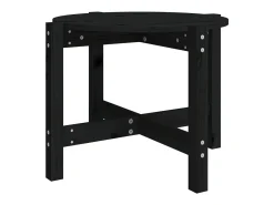 Mesa De Centro* Mesa de centro Ø 62,5x45 cm madeira de pinho maciça PT835312 Preto