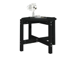 Mesa De Centro* Mesa de centro Ø 62,5x45 cm madeira de pinho maciça PT835312 Preto