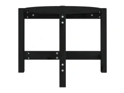 Mesa De Centro* Mesa de centro Ø 62,5x45 cm madeira de pinho maciça PT835312 Preto