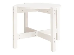 Mesa De Centro| Mesa de centro Ø 62,5x45 cm madeira de pinho maciça PT269732 Branco