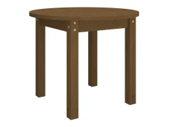 Mesa De Centro* Mesa de centro Ø 55x45 cm madeira pinho maciça -mel PT197566 Castanho