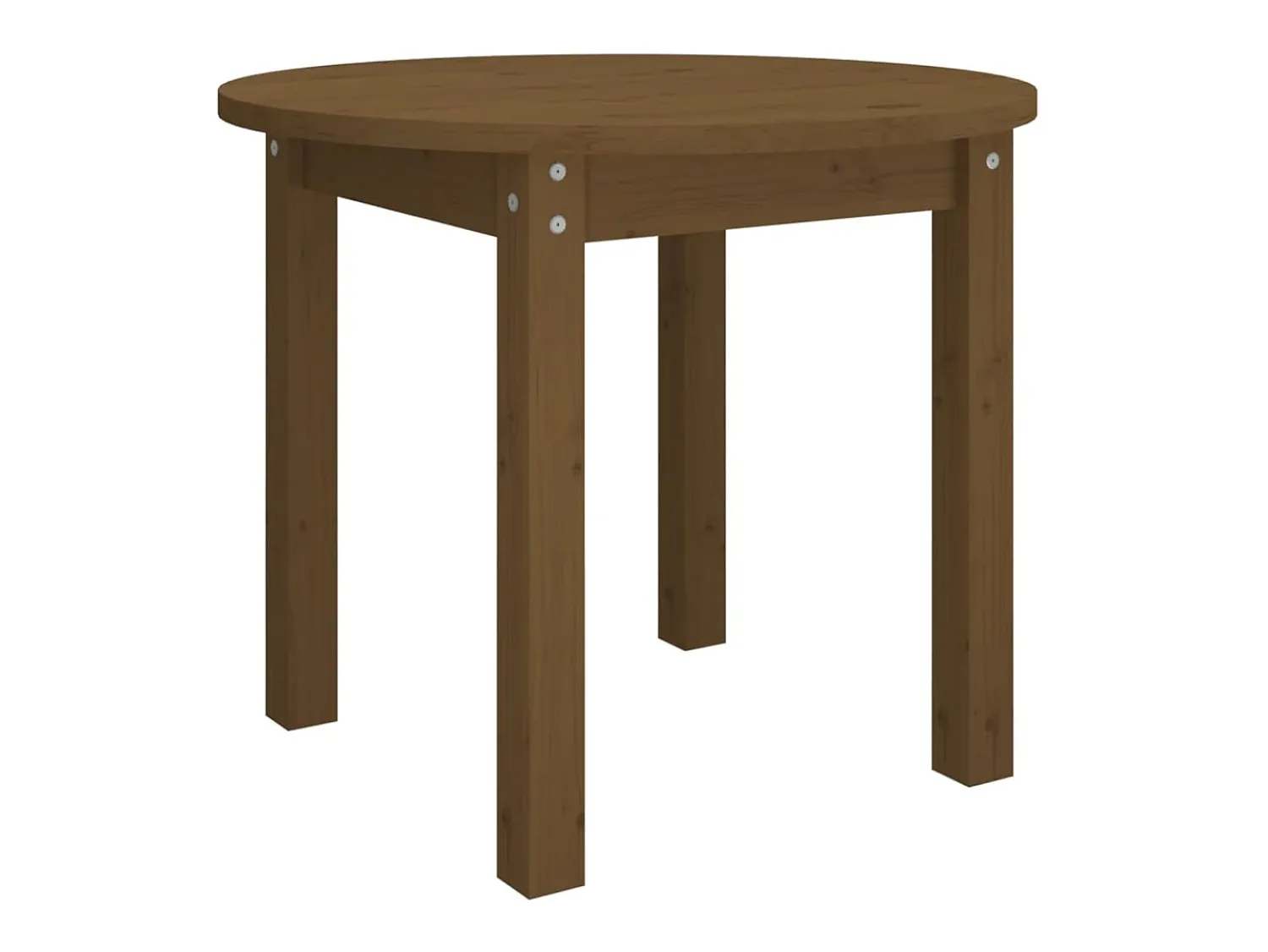 Mesa De Centro* Mesa de centro Ø 55x45 cm madeira pinho maciça -mel PT197566 Castanho