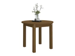 Mesa De Centro* Mesa de centro Ø 55x45 cm madeira pinho maciça -mel PT197566 Castanho