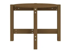 Mesa De Centro* Mesa de centro Ø 62,5x45 cm madeira pinho maciça -mel PT948664 Castanho