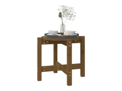Hot Mesa de centro Ø 52,5x45 cm madeira pinho maciça -mel PT454062 Castanho