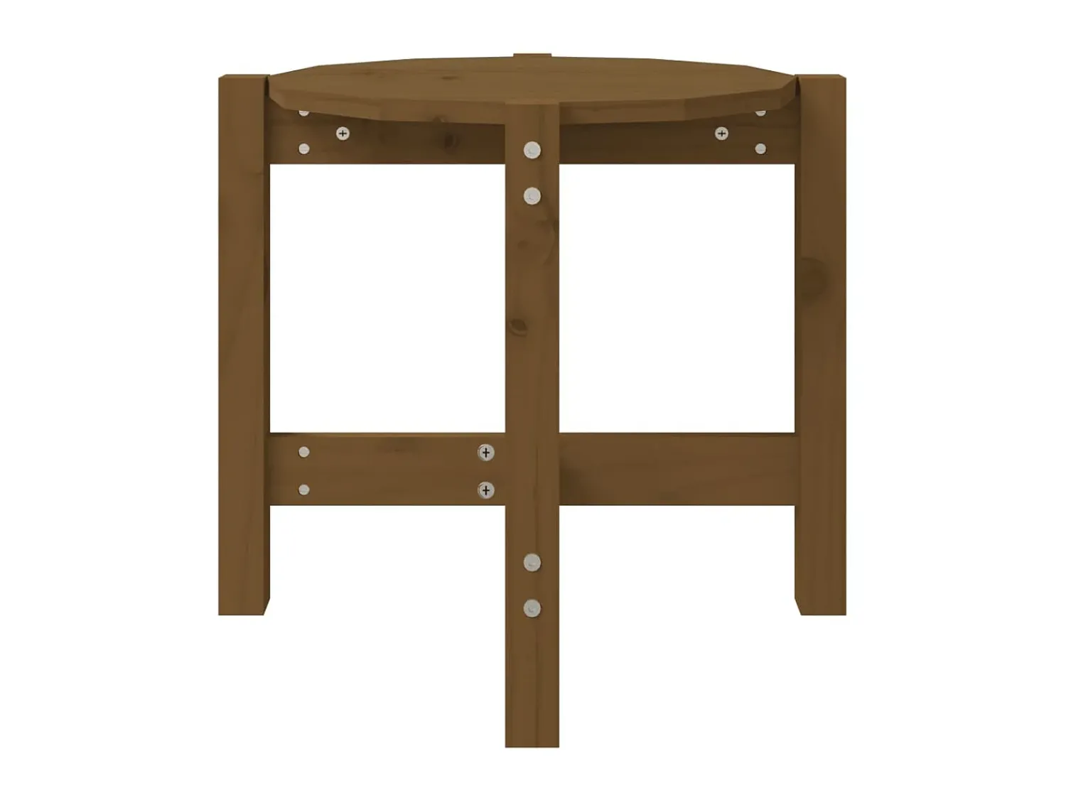 Hot Mesa de centro Ø 52,5x45 cm madeira pinho maciça -mel PT454062 Castanho