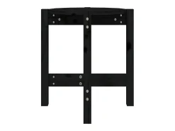 Mesa De Centro|vidaxl Mesa de centro Ø 42,5x45 cm madeira de pinho maciça Preto