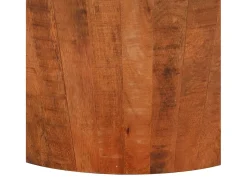 vidaxl Mesa de centro Ø 52x30 madeira de mangueira áspera maciça^ Mesa De Centro