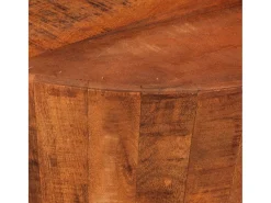 vidaxl Mesa de centro Ø 52x30 madeira de mangueira áspera maciça^ Mesa De Centro