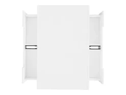 Mesa De Centro* Mesa de centro, acabamento alto brilho, com LED, 4 gavetas à frente e atrás, amplo espaço de arrumação 80x50x36cm, Branco