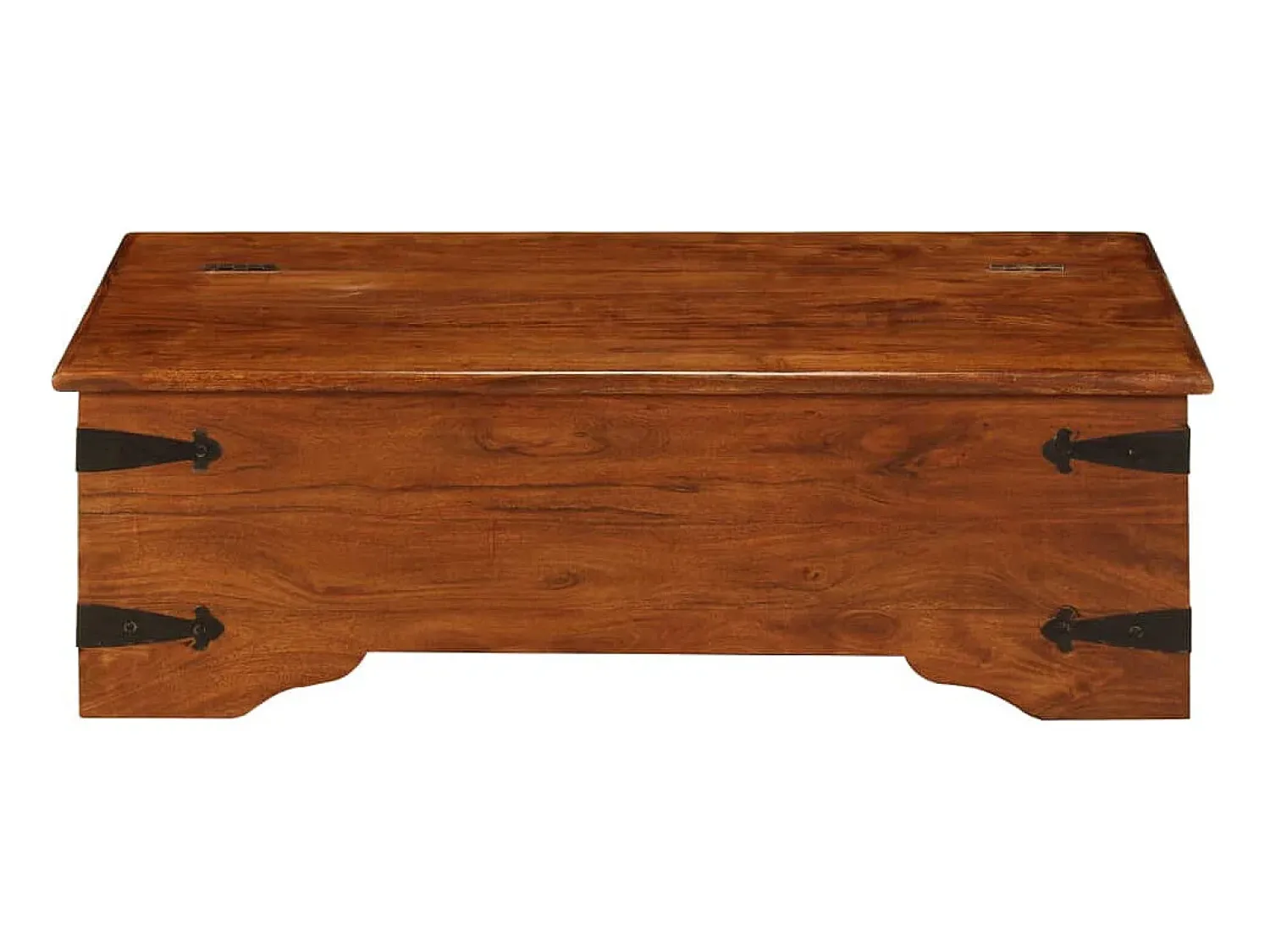 Mesa De Centro*vidaxl Mesa de centro acácia maciça c/ acabamento a mel 110x55x35 cm Natural claro