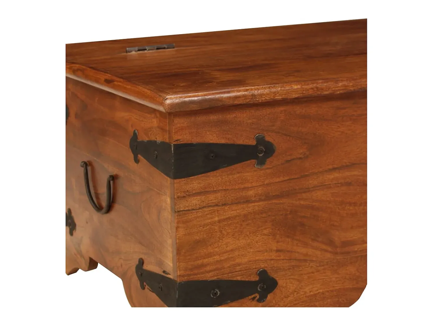 Mesa De Centro*vidaxl Mesa de centro acácia maciça c/ acabamento a mel 110x55x35 cm Natural claro