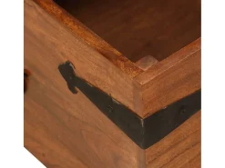 Mesa De Centro*vidaxl Mesa de centro acácia maciça c/ acabamento a mel 110x55x35 cm Natural claro