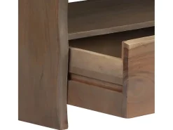 Mesa de centro acácia maciça arestas vivas 90x50x40 cm PT731236^ Mesa De Centro
