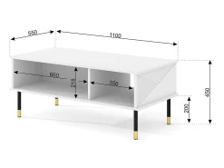 Petits-Meubles Mesa de centro Aglaé 45cm^ Mesa De Centro