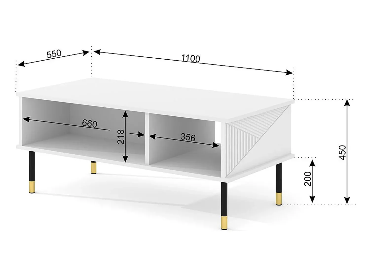 Petits-Meubles Mesa de centro Aglaé 45cm^ Mesa De Centro
