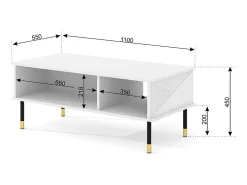 Best Petits-Meubles Mesa de centro Aglaé 45cm Preto