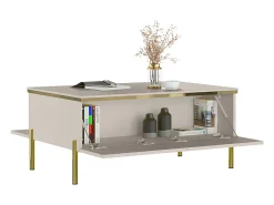 Mesa De Centro| Mesa de Centro AMBIHOME ALURA - Caxemira, C90xP60xA48cm Bege
