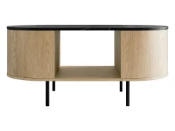 Mesa De Centro* Mesa de Centro AMBIHOME DORE - Carvalho Cremona/, C100xP52xA45cm Preto
