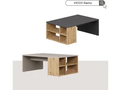 Mesa De Centro*Vicco Mesa de centro antracite 90x60x33.6 danny Cinza antracite
