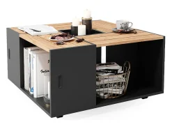 Mesa De Centro|Vicco Mesa de centro antracite 80x80x43 anton Cinza antracite