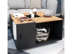 Mesa De Centro|Vicco Mesa de centro antracite 80x80x43 anton Cinza antracite