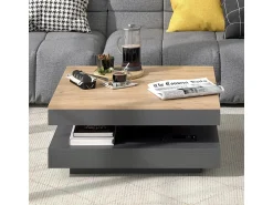 Vicco Mesa de centro antracite 70x70x34 elias^ Mesa De Centro