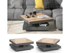 Vicco Mesa de centro antracite 70x70x34 elias^ Mesa De Centro