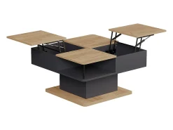 Mesa De Centro|Vicco Mesa de centro antracite 80x45x80 movira Cinza antracite