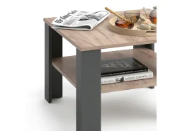 Mesa De Centro|Vicco Mesa de centro antracite 60x60x42 homer Cinza antracite