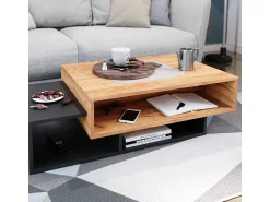 Outlet Vicco Mesa de centro antracite 105x60x32 bari Cinza antracite