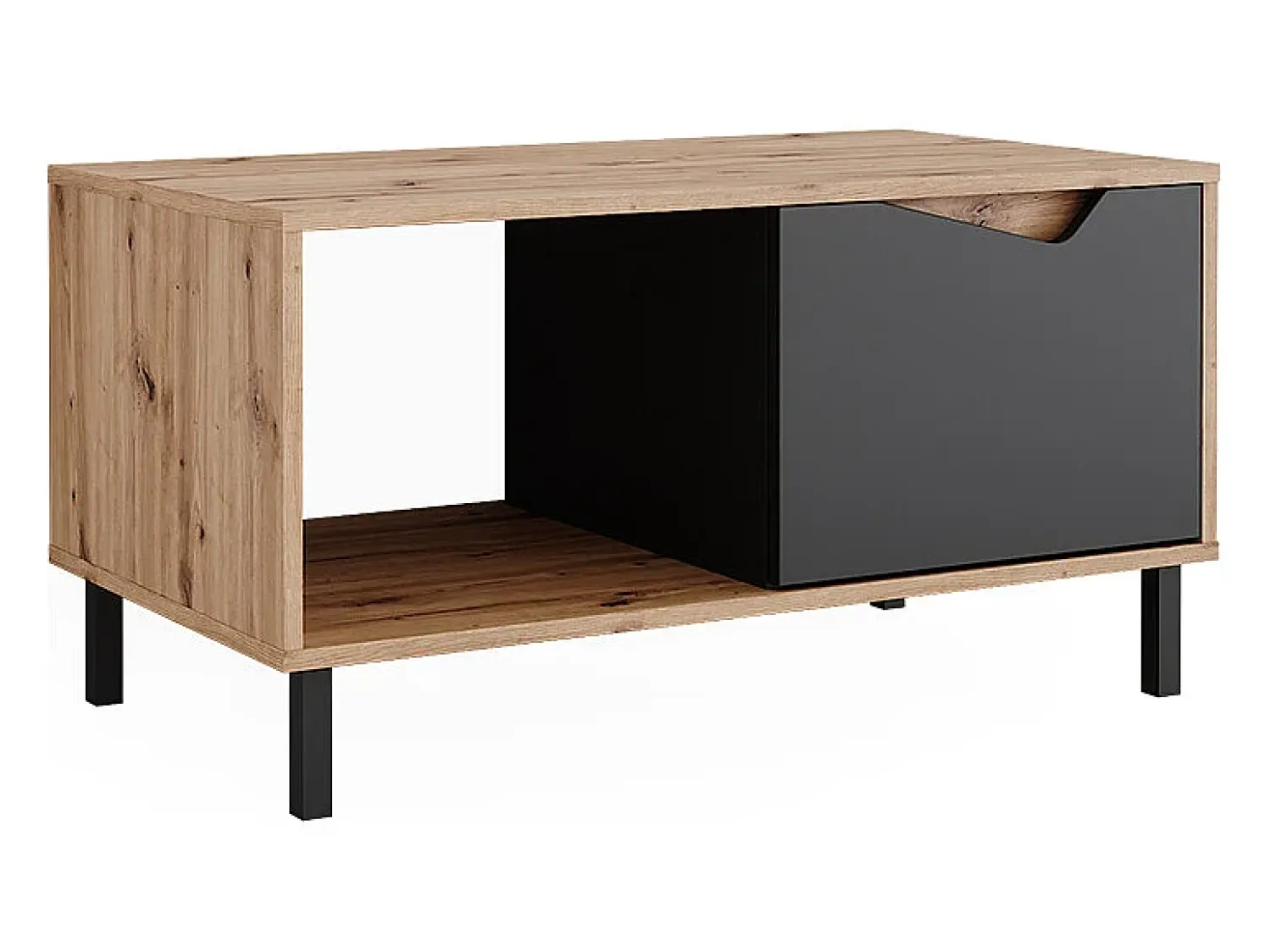 Vicco Mesa de centro antracite/artesanal 90x50x47 marelle^ Mesa De Centro