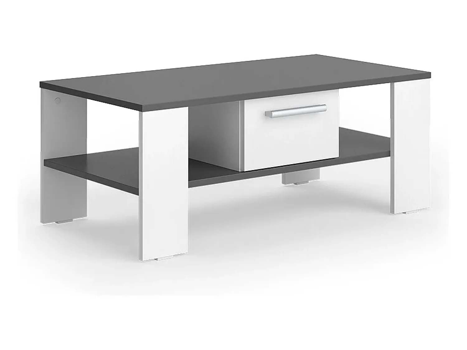 Best Vicco Mesa de centro antracite/branco 89.8x46.4x35.8 wilmut Cinza antracite