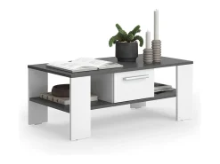 Best Vicco Mesa de centro antracite/branco 89.8x46.4x35.8 wilmut Cinza antracite