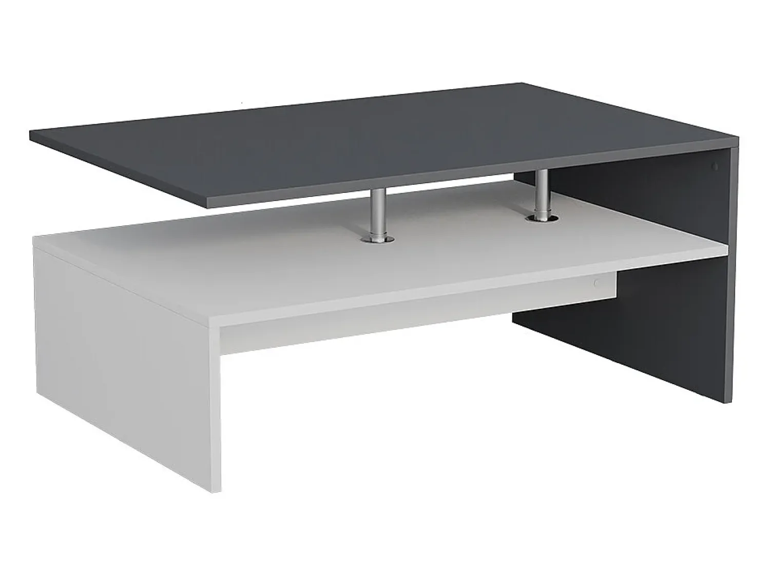 Mesa De Centro*Vicco Mesa de centro antracite/branco 90x52.6x42.2 amato Cinza antracite