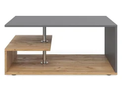 Hot Vicco Mesa de centro antracite/carvalho arenoso 91x52.6x41 guillermo Cinza antracite