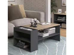 Vicco Mesa de centro antracite/sonoma 100x55x42 wido^ Mesa De Centro