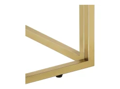 Mesa De Centro|vidaxl Mesa de centro aço inoxidável e vidro temperado Dourado