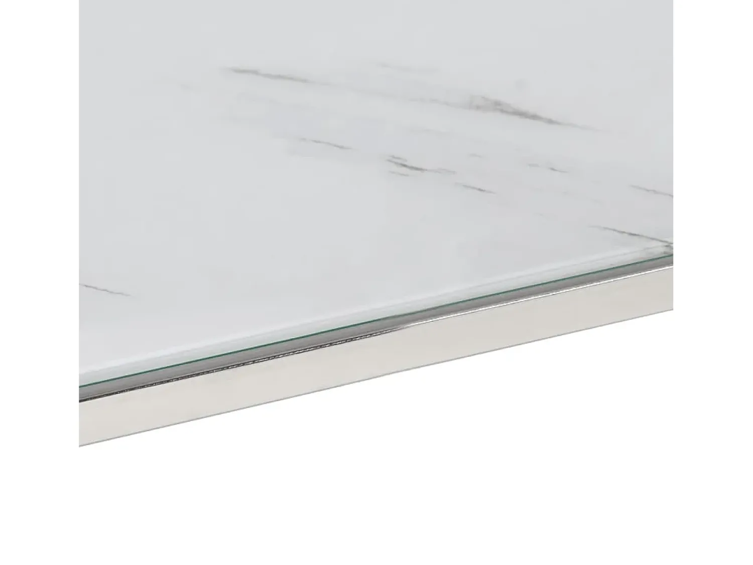 Mesa De Centro|vidaxl Mesa de centro aço inoxidável e vidro temperado Prateado