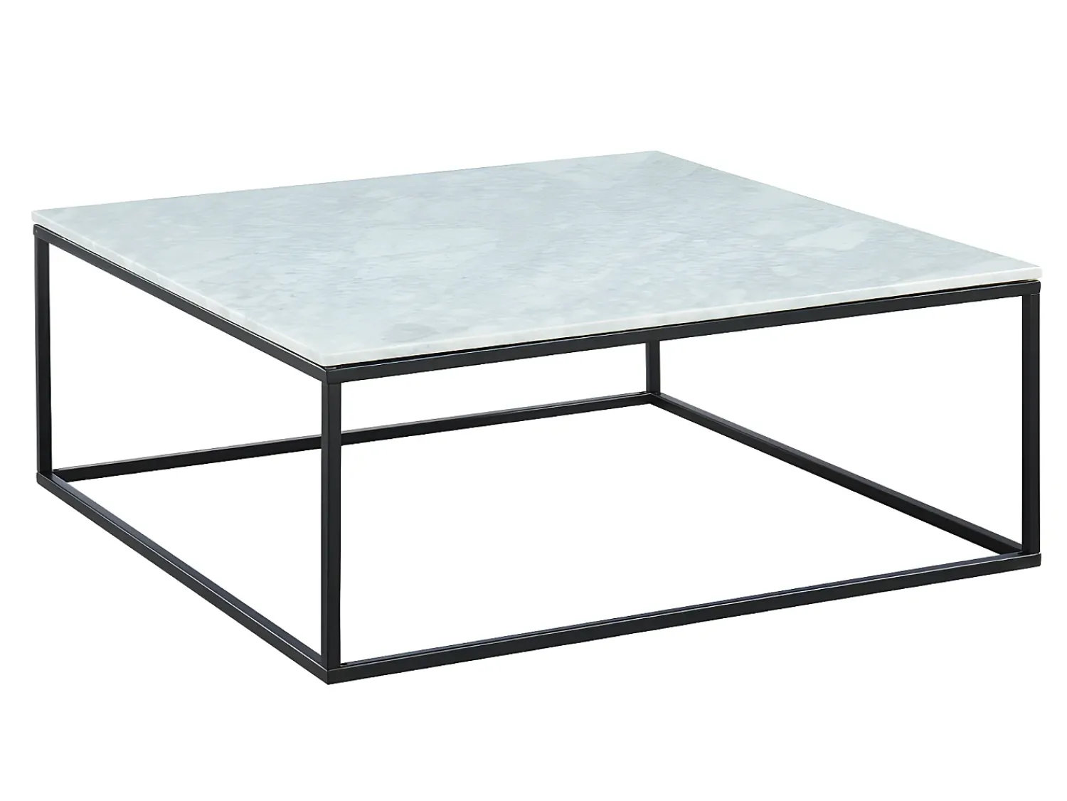 New Vente-unique Mesa de centro ARETHA de Pascal Morabito - Mármore e metal - Branco e preto Preto / Branco