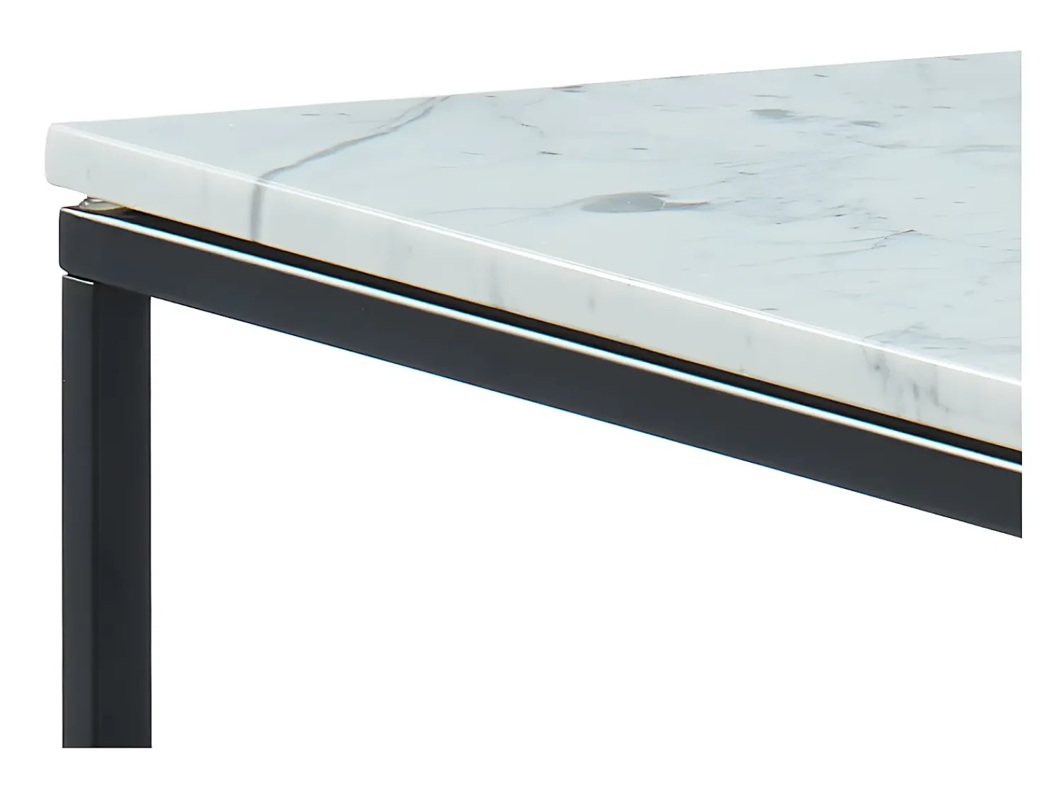 New Vente-unique Mesa de centro ARETHA de Pascal Morabito - Mármore e metal - Branco e preto Preto / Branco