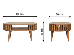 Mesa De Centro| Mesa de centro Ariella. Bege
