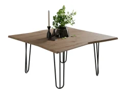 Vicco Mesa de centro artesão 80x80x40 yan^ Mesa De Centro